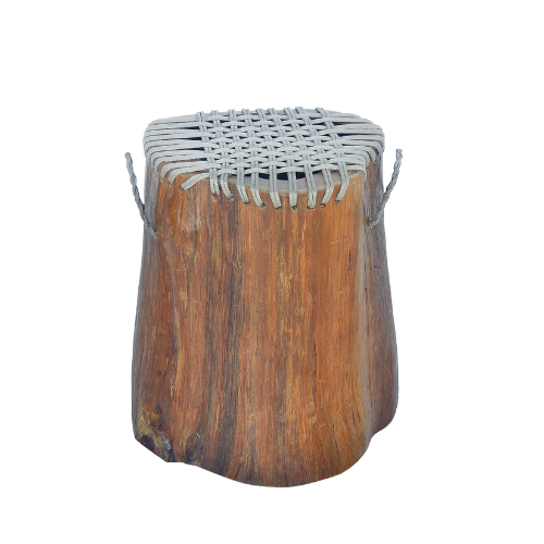 Sauvage Stool Rope With Handle-Natural