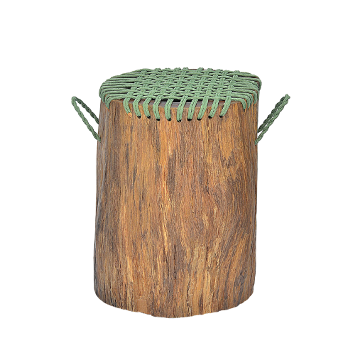 Sauvage Stool Rope With Handle-Natural