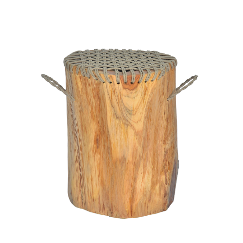 Sauvage Stool Rope With Handle-Natural