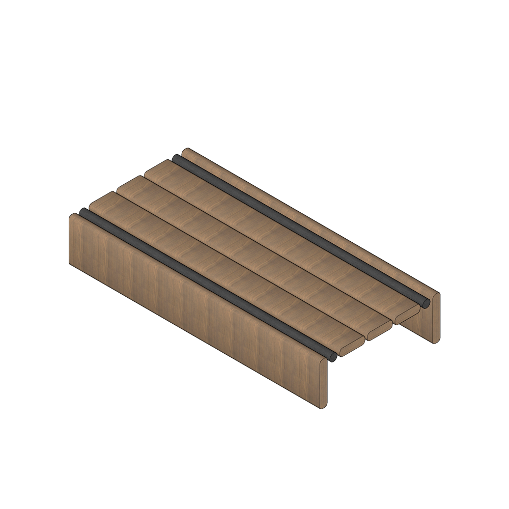 Casual Rectangular Coffee Table With Pipe