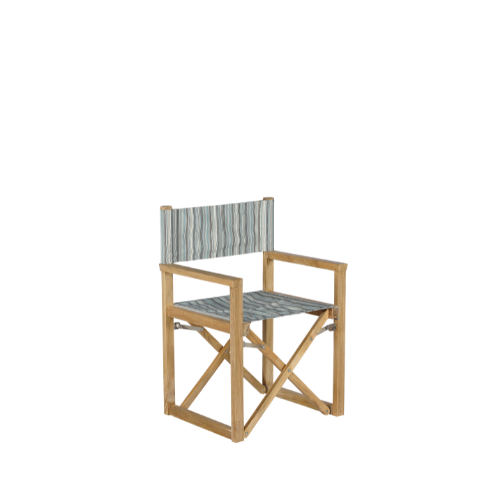 Miami Director Chair-Blue Stripes