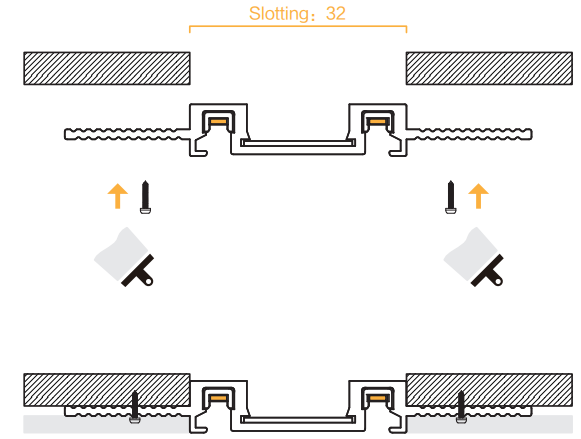 M26 – Ultra-thin Magnetic Track System YZ-M26B