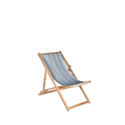 Miami Deck Chair-Blue Stripes